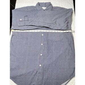 Gap Dress Shirt Mens Size M Blue Button Up Long Sleeve Pocket Collar